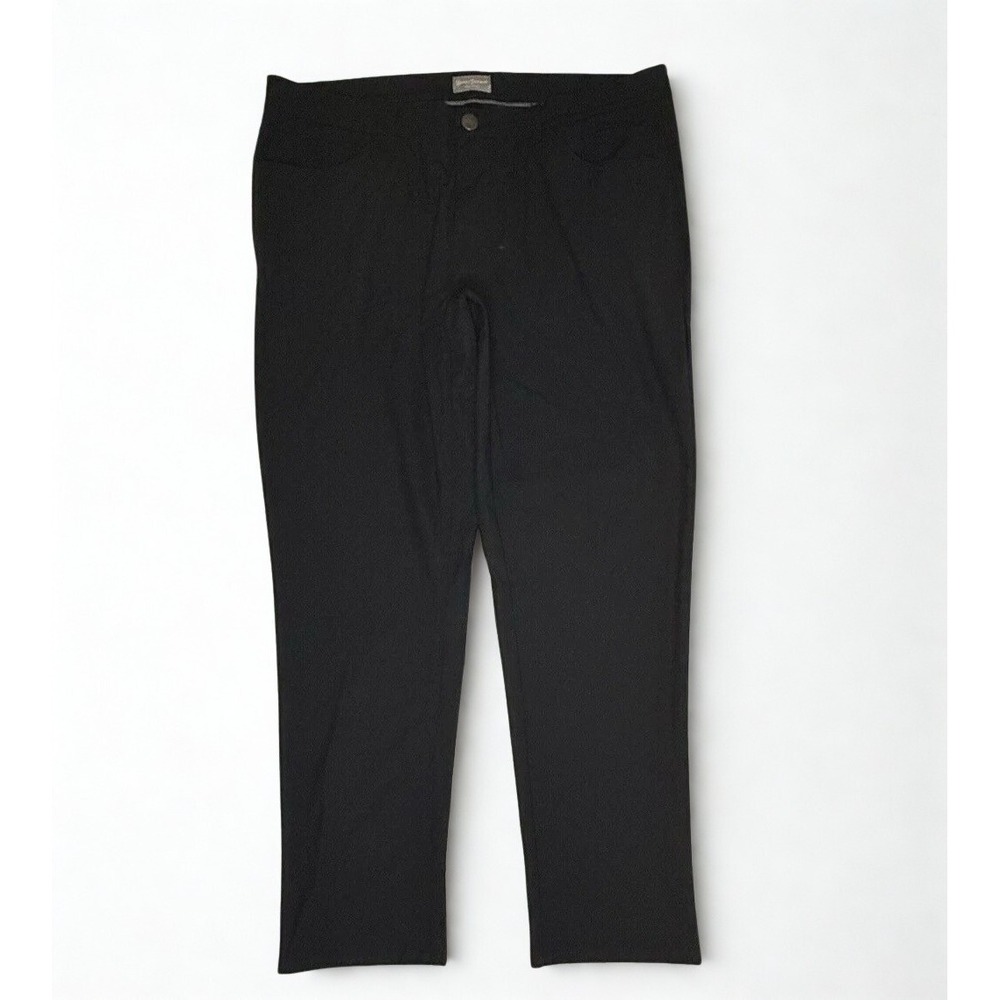 Hickey Freeman Men's Pants 38x32 Black Dress Slacks Golf Performance‎ Flat Front